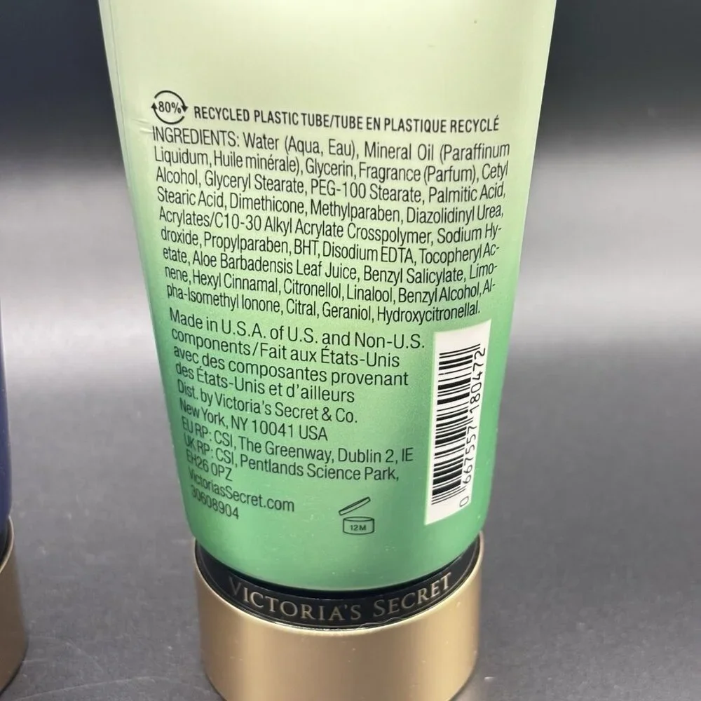 Set Of 2 Victoria Secret Hydrating Body Lotion Pear Glacé & Midnight Bloom 8 oz - Picture 10 of 16